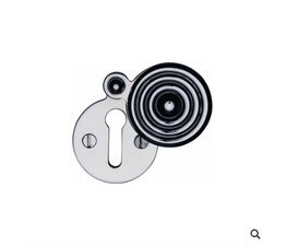 Marcus Covered Keyhole Escutcheon 33mm Reeded
