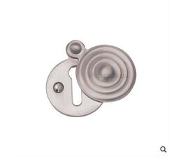 Marcus Covered Keyhole Escutcheon 33mm Reeded