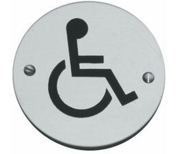Disabled Toilet Symbol 76mm