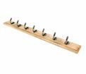 Stable Coat Rack With Natural Smooth Hooks additional 1