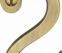 Marcus 51mm Brass Face Fix Door Numeral (0-9) additional 45