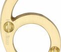 Marcus 51mm Brass Face Fix Door Numeral (0-9) additional 8