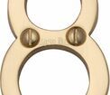 Marcus 51mm Brass Face Fix Door Numeral (0-9) additional 35