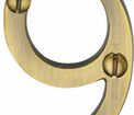 Marcus 51mm Brass Face Fix Door Numeral (0-9) additional 29