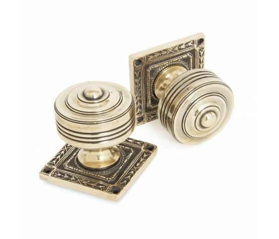 From The Anvil Tewkesbury Square Rose Mortice Knob Set