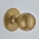 Croft Classic Ball Centre Door Knob On Round Rose