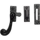 Marcus Tudor Black Iron Scroll Casement Window Fastener