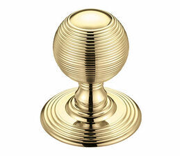 Fulton & Bray Concealed Fix Reeded Ball Mortice Knob