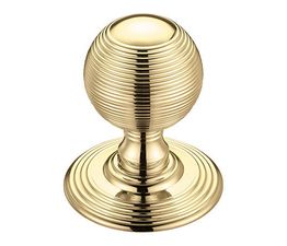 Fulton &amp; Bray Concealed Fix Reeded Ball Mortice Knob