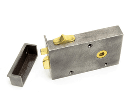 From the Anvil Rim Bathroom Latch