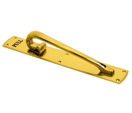 Pull Handle on Engraved Plate - Handed