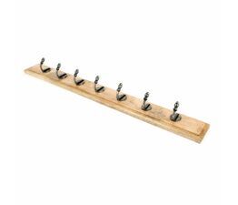 Stable Coat Rack With Natural Smooth Hooks