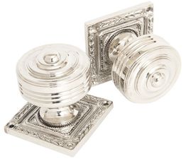 From The Anvil Tewkesbury Square Rose Mortice Knob Set