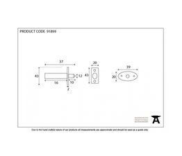 From The Anvil Security Window Bolt