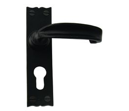 Cardea Black Iron Classic Lever Door Handle