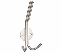 Round Profile Double Hat & Coat Hook Stainless Steel