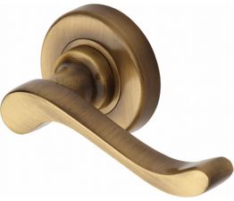 Marcus Bedford Lever Handle on Round Rose