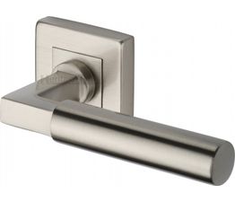 Marcus Bauhaus Lever Handle on Square Rose