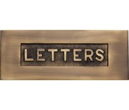 Marcus Embossed Letter Box Plate