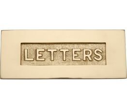 Marcus Embossed Letter Box Plate (Various Finishes)