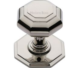 Marcus Flat Octagon Centre Brass Door Knob