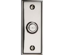 Marcus Brass Door Bell Push - 83mm x 33mm