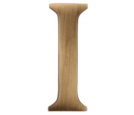 Marcus Concealed Fixing Brass Alphabet Door Letters (A-Z)