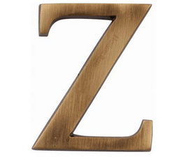 Marcus Concealed Fixing Brass Alphabet Door Letters (A-Z)