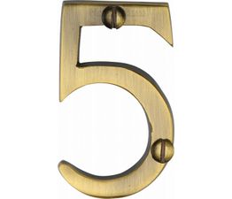 Marcus 51mm Brass Face Fix Door Numeral (0-9)