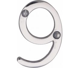 Marcus 51mm Brass Face Fix Door Numeral (0-9)