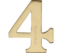 Marcus Adhesive Brass Door Numerals (0-9)