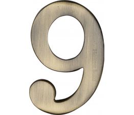 Marcus Adhesive Brass Door Numerals (0-9)
