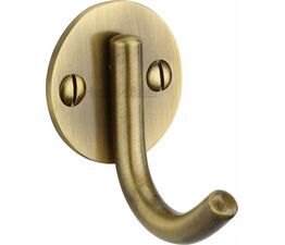 Marcus Contemporary Single Brass Robe Hook (Various Finishes)