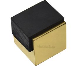 Marcus Square Solid Brass Floor Mounted Door Stop