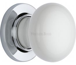 Marcus Plain White Porcelain Knobset