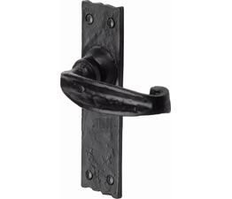 Marcus Wellington Tudor Black Iron Lever Handle