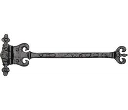 Marcus Tudor Black Iron Ornate Coronate Hinge