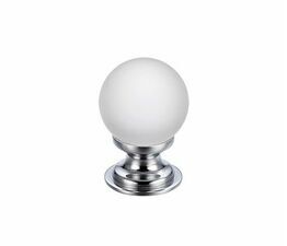 Zoo Frosted Glass Ball Cupboard Knob