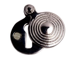 Cardea Cavendish Reeded Covered Key Escutcheon