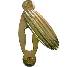 Cardea Pumpkin Oval Covered Keyhole Escutcheon