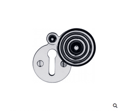 Marcus Covered Keyhole Escutcheon 33mm Reeded