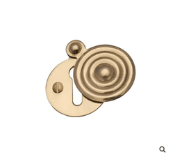 Marcus Covered Keyhole Escutcheon 33mm Reeded