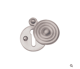 Marcus Covered Keyhole Escutcheon 33mm Reeded