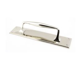 From the Anvil Art Deco Pull Handle on Backplate