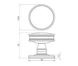 Burlington Berkeley Mortice Knob