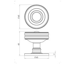 Burlington Bloomsbury Mortice Knob
