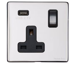Marcus Vintage (1-2 Gang)  Switched USB Socket