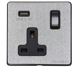 Marcus Vintage (1-2 Gang)  Switched USB Socket