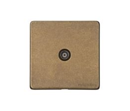 Marcus Vintage 1 Gang Non-Isolated Coaxial Socket