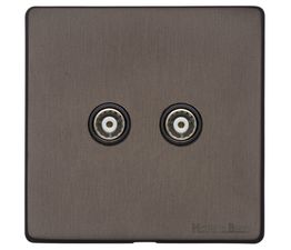 Marcus Vintage 2 Gang TV Coaxial Socket